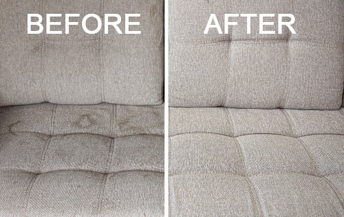 Upholstery cleaning job
